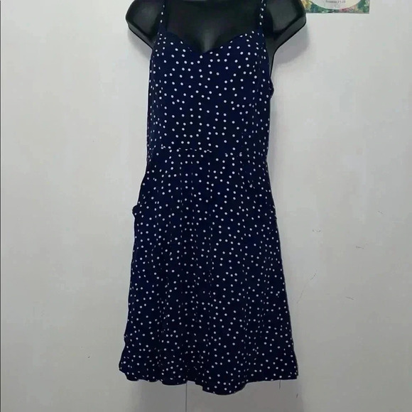 47 Hawthorne Dresses & Skirts - 47 Hawthorne Blue Polka dot Dress-Small
